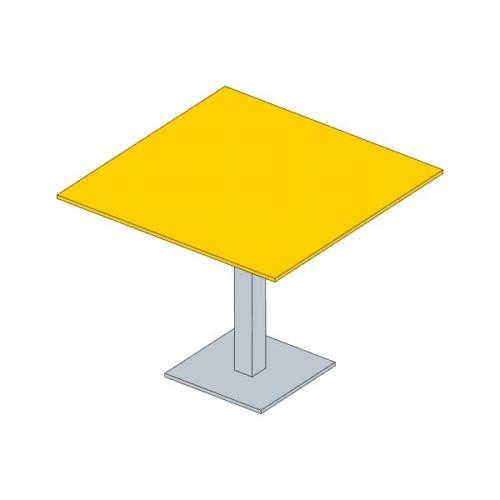 Mesa Rectangular Fenólica 1010 Amarilla